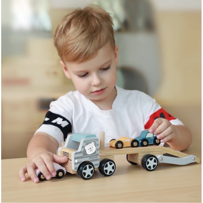 PolarB Wooden Car Carrier - Bambino Love